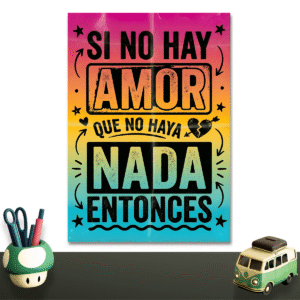 Si no hay amor que no haya nada entonces