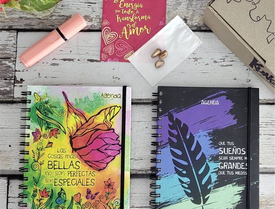 Combo 3 agendas 2026 en caja + semilla + tarjeta